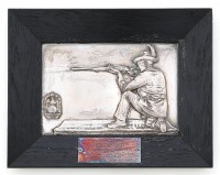 German Shooting Association Silver Dedication Plaque