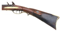 Unmarked American Fullstock Flintlock Rifle - 2