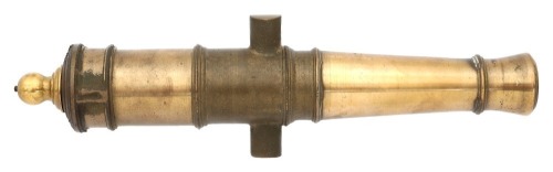 Unmarked Brass Salute Cannon