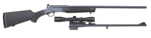 Rossi &ldquo;Matched Pair&rdquo; Single Barrel Shotgun with 243 Winchester Barrel