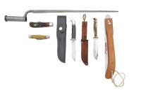 Assorted Knives and Bayonet