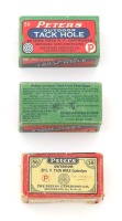 Trio of Collectible 22 Peters Cartridges
