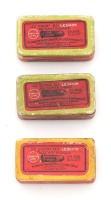 Trio of Remington UMC 22 Short Rimfire Lesmok Cartridge Boxes