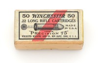 Collectible Winchester 22 Long Rifle &ldquo;Precision 75&rdquo; Cartridge Box