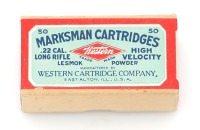 Collectible Western 22 Long Rifle Marksman Cartridge Box