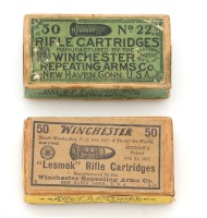 Pair of Winchester 22 Target Cartridge Boxes