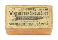 Collectible 22 Winchester Single Shot Cartridge Box