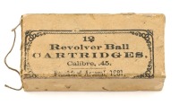 Frankford Arsenal 1881-Dated .45 Caliber Revolver Ball Cartridges