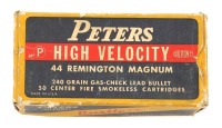 Collectible Peters 44 Remington Magnum Ammunition