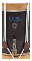 WFL Ludwig Mahogany Wood Rope Pull Marching Snare Drum - 2
