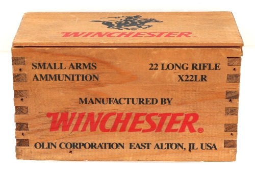 Empty Wooden 22 LR Box