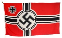 Original Large WWII German Reichskriegsflagge Flag