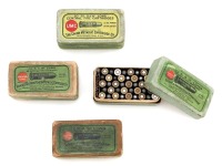 Four Collectible .32 S&W Long Cartridge Boxes