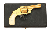 Walter Winans&rsquo; Cased & Gold-Plated Smith & Wesson 38 Safety Hammerless Revolver - 2