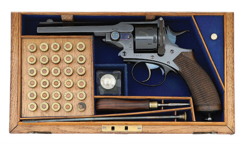 Fine Cased Webley Pryse No. 4 Double Action Revolver