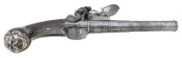 Wonderful Pair Of 18th Century British Silver Mounted "Queen Anne" Flintlock Pistols By Griffin Of Bond Street - 7
