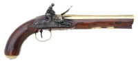 Rare British Flintlock Mail Coach Pistol By Harding