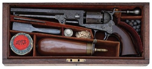 Extremely Rare High Numbered Engraved And Cased Colt 1851 London Navy Revolver