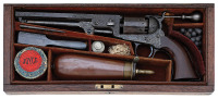 Extremely Rare High Numbered Engraved And Cased Colt 1851 London Navy Revolver