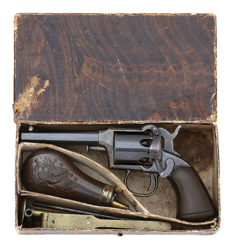 Fine Remington Beals First Model Percussion Pocket Revolver In Rare Original Box