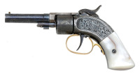 Fabulous Cased And Engraved Massachusetts Arms Company Percussion Pocket Revolver - 2