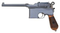 Desirable German Mauser C96 Large Ring Flat Side Semi-Auto Pistol with Matching Stock - 2