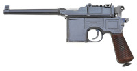 Scarce German Mauser C96 Post-War Hash-Mark Long Barrel Bolo Pistol with Original Stock - 2