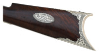 Stunning High Grade German Silver Mounted Edwin Wesson Percussion Target Rifle - 7