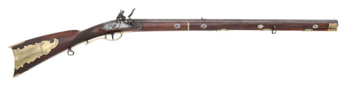 Interesting New York Flintlock Takedown Short Rifle By Henry Turner Of Albany