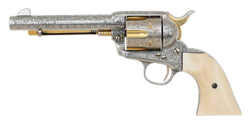 Interesting Cole Agee Engraved Colt Single Action Army Revolver