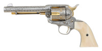Interesting Cole Agee Engraved Colt Single Action Army Revolver