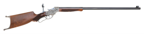 Fabulous Factory Engraved Stevens Ideal No. 49 Walnut Hill Rifle