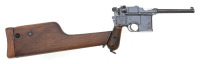 Very Rare Ottoman Contract Mauser C96 Conehammer Pistol with Stock