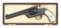 Very Fine Factory Cased & Engraved Smith & Wesson New Model No. 3 Revolver Awarded As The Walter Winans American Amateur Revolver Championship Grand Prize In 1892