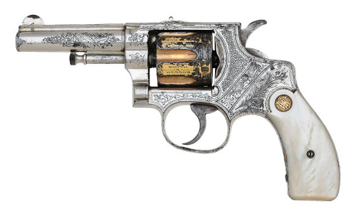 Fine Oscar Young Exhibition-Quality Engraved Smith & Wesson First Model 32 Hand Ejector Revolver