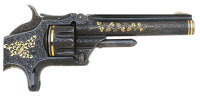 Stunning Exhibition Quality Gustave Young Gold Inlaid & Engraved Smith & Wesson No. 1 Third Issue Revolver Made For Presentation To Swedish Opera Singer Christina Nilsson And Delivered To D.B. Wesson In 1870 - 6