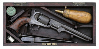 Interesting Cased London Colt Model 1851 Navy Percussion Revolver Identified To Captain F.S. Baker