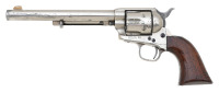 U.S. Colt Single Action Army Cavalry Model Nickel-Plated Ainsworth-Inspected Revolver