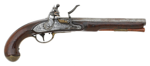 U.S. Model 1808 Second Contract Flintlock Navy Pistol By Simeon North