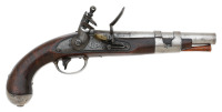 Fine U.S. Model 1813 Flintlock Army Pistol By Simeon North with Extended Stock