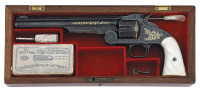 Exceptional Gustave Young Exhibition Engraved & Gold-Inlaid Smith & Wesson Second Model American Revolver Displayed At World&rsquo;s Fairs And Exhibitions In Paris, Moscow & Vienna In 1872 & 1873 & Sold At The Vienna Fair