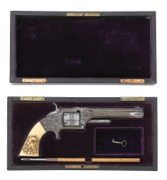 Fine Cased Engraved & Silver-Plated Smith & Wesson No. 2 Army Revolver