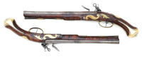 Fine Pair Of Spanish Flintlock Holster Pistols By Vaxarias - 2