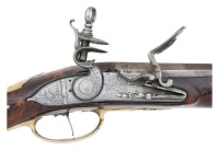 Fine Pair Of Spanish Flintlock Holster Pistols By Vaxarias - 3