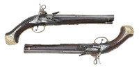 Pair Of Spanish Flintlock Miquelet Pistols By Esteva