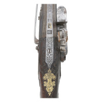 Pair Of Spanish Flintlock Miquelet Pistols By Esteva - 3