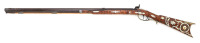 Fine Pennsylvania Halfstock Percussion Rifle with Lovely Stock Inlays - 2