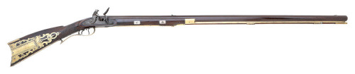 Fine American Halfstock Flintlock Rifle with Sharpe Lock