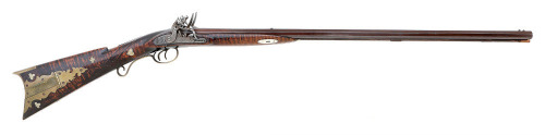 Attractive American Flintlock Double Buck & Ball Gun with Spies Locks