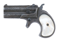 Finely Engraved Remington Model 95 Double Deringer - 2